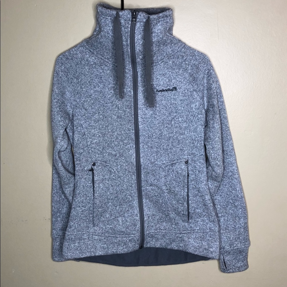 Avalanche brook jacket Grey fleece Small